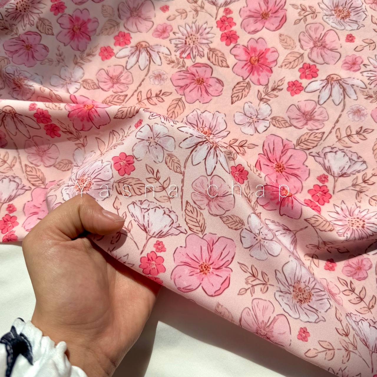 شکوفه صورتی پودری | کد 6864